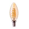Ampoule LED E14 4W Twist C37T Blanc chaud ambrée