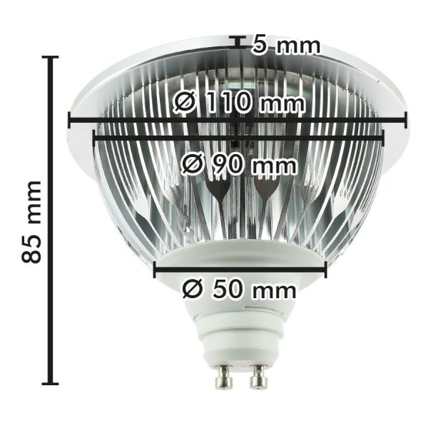Ampoule LED ES111 Culot GU10 12W