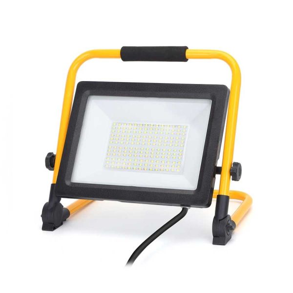 30W 6500K LED construction site projector, foldable 1m80 of cable