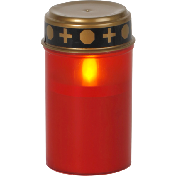 Red Cemetery decorative led candle