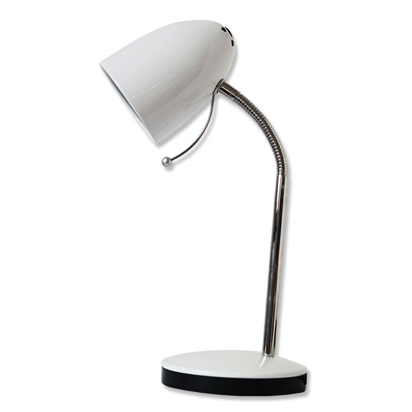 Lámpara de escritorio blanca