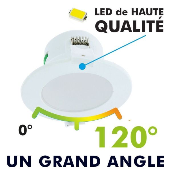 Encastrable LED 8W Dimmable CCT 3 Teintes