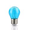 Bombilla LED E27 Filamento Azul 2W Mini globo