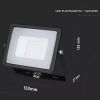 Projecteur LED 20W Boitier Noir V-TAC Pro IP65 Samsung Chip