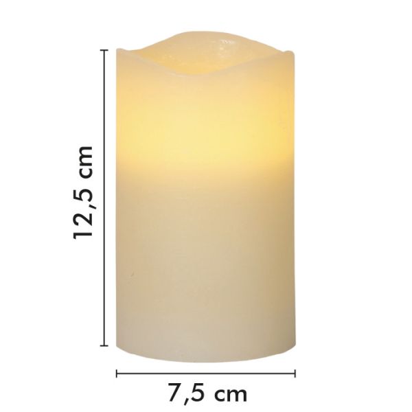 Confezione da quattro candele LED bianco caldo