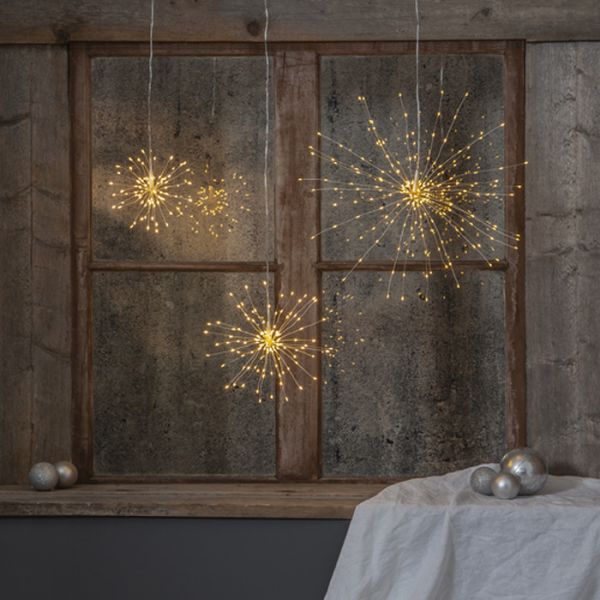 Dekorative LED Pendelleuchte Indoor Fireworks 16cm