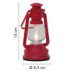 Lanterna LED rossa a batteria 15 cm