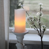Decorative LED candle 15 cm with timer