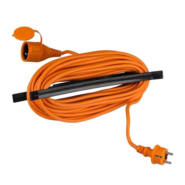 Cable de extensión 15 metros Naranja IP44