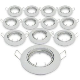Set of 12 supports adjustable white D82