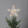 Stemma a stella LED per albero di Natale a batteria