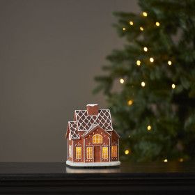 GINGERVILLE Home Decor LED Illuminated Gingerbread