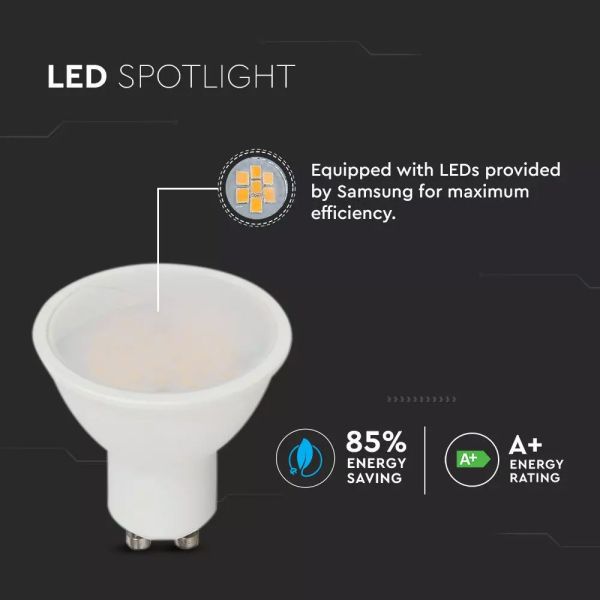 LED spotlight GU10 High Power 10W 1000Lm V-TAC