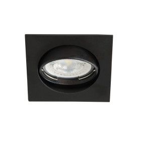 Soporte de foco empotrable LED cuadrado negro ajustable NAVI CTX DT10