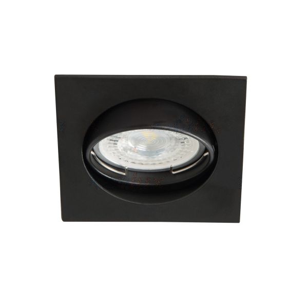 Black adjustable square LED recessed spot support NAVI CTX DT10