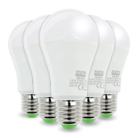 LOT of 5 E27 14W LED bulbs 100W rendering Large screw base