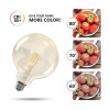 E27 LED Bulb Globe 95 Amber Filament 4W Eq 34W 2200 ° K