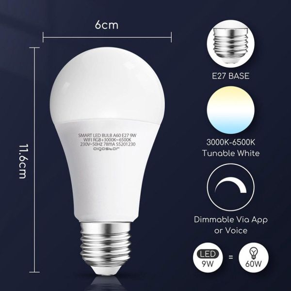 Ampoule LED E27 Bulb 6W RGB + CCT 