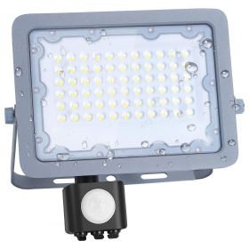 50W grauer LED-Fluter mit Bewegungsmelder IP65