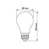 Lampadina LED PHILIPS MASTER Value E27 A60 filamento 4W Ambra Dimmerabile