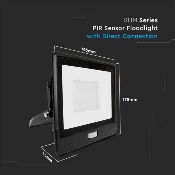 50W IP65 LED Motion Detector Floodlight