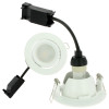 Set mit 10 einstellbaren LED-Einbaustrahlern in Snail White, komplett mit GU10 230 V 5 W-Glühbirne