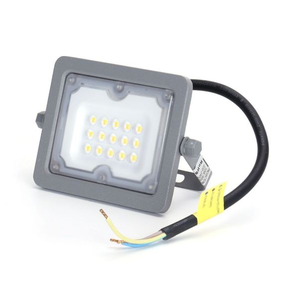 10 W LED-Außenstrahler grau 9000 Lumen IP65