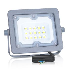 10 W LED-Außenstrahler grau 9000 Lumen IP65