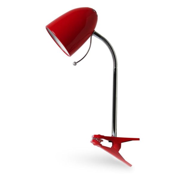 Klemmschreibtischlampe Farbe Rot E27