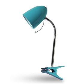 Lampada da tavolo Clamp colore Blu E27