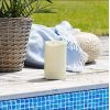 Large outdoor LED candle 21 cm with timer