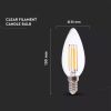 LED-Lampe E14 6W Filament Eq 45W