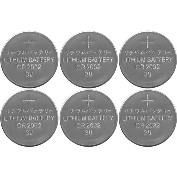 Set mit 6 CR2032 LIHTIUM 3V-Batterien