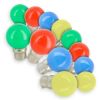 Set of 12 LED bulbs B22 Eq 20W Variegated Outdoor guinguette garland