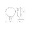 Hublot ou Plafonnier LED DELTA OR Extérieur IP54 Rond 6W Sensor