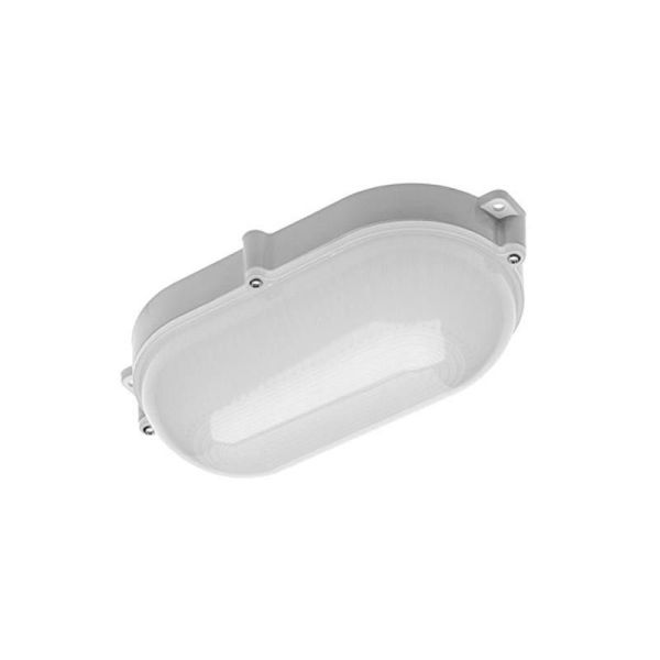 LUXIA-OW 10W LED Canal Seguridad Mampara Oval Exterior IP65