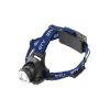 Headlamp LED Black/Blue 6W 6400K 350Lm Range 275m battery operated