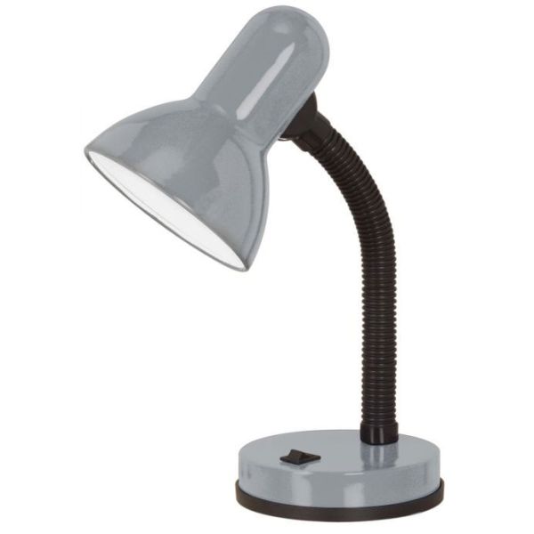 Lámpara de escritorio gris E27