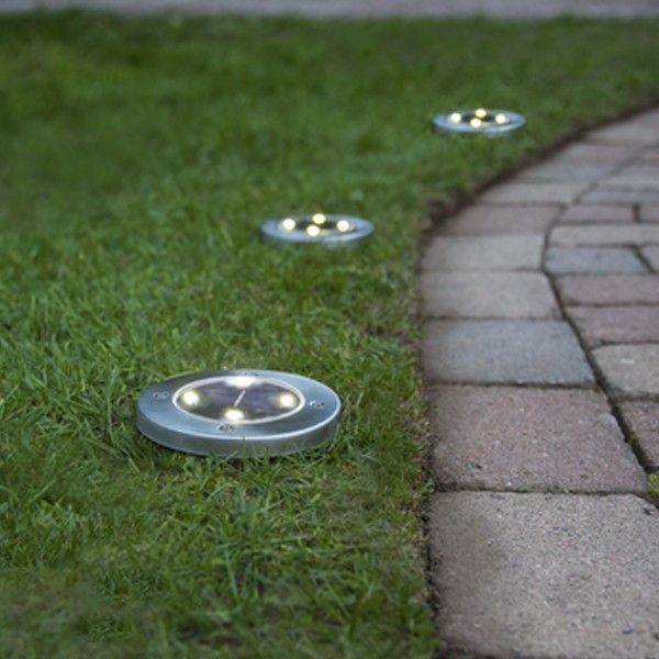 Set de 2 balizas LED solares para plantar para jardín
