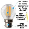 Ghirlanda guiguette professionale 10 lampadine LED B22 4W Bianco caldo 10 metri Interconnesse