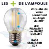 Guirlande guinguette Professionnelle 10 Ampoules LED E27 4W Blanc Chaud 10 mètres Interconnectable