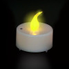 24 gelbe LED-Kerzen mit Flammeneffekt zum Ausblasen