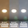 Lot de 10 Spot Encastrable LED Panel Extra-Plat 5W Eq 40W