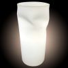 [PRODUIT RECONDITIONNE] Lampe de chevet colonne Lumineuse Froissée H41 cm Intérieure Secteur E27 - Très bon état
