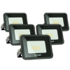 Lot of 5 LED floodlights 10W IP65 outdoor
