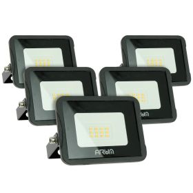 Set of 5 10W IP65 outdoor spotlights