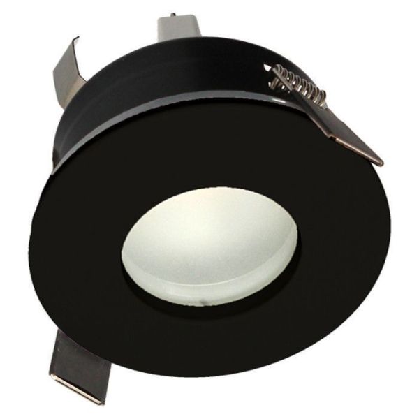 Foco LED empotrable Negro IP65 82mm GU5.3 230V 5W 380lm