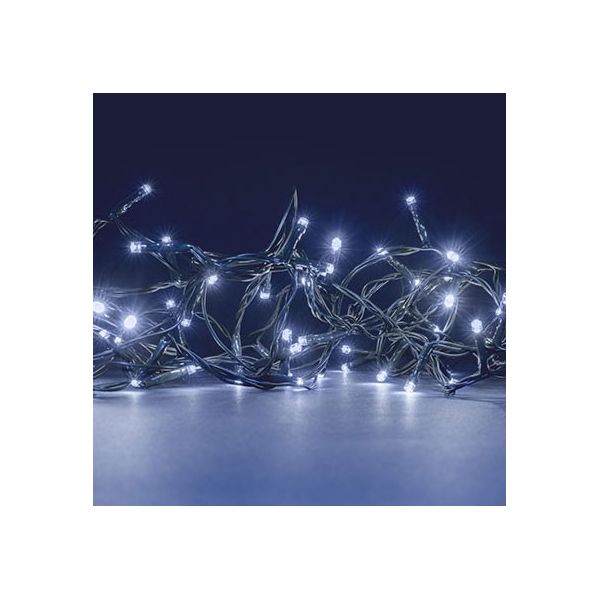 Flickers garland 48 Cold white LEDs 6 Meters on batteries
