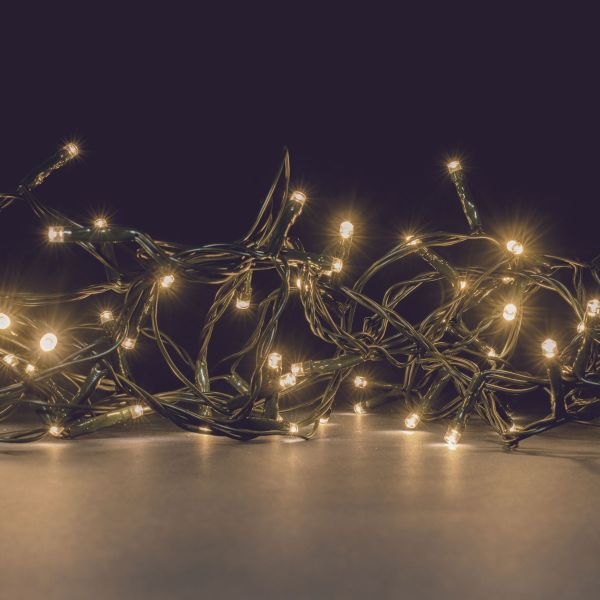 Flickers garland 24 Warm white LEDs 3.5 Meters on batteries