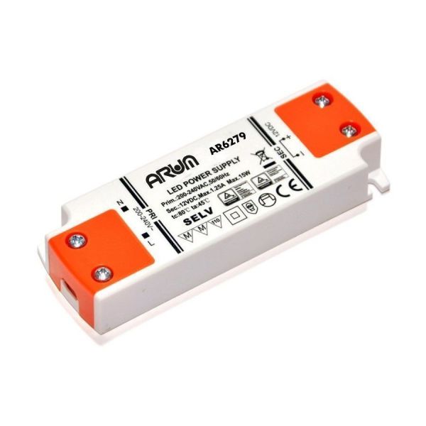 Transformateur LED ISOLED MiniAMP Slim 12V/DC, 0-15W